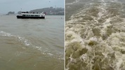 İstanbul'daki sel felaketinin ardından Haliç'in rengi değişti