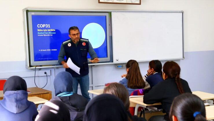 Bayburt Çevre, Şehircilik ve İklim Değişikliği İl Müdürlüğü iklim eğitimi verdi