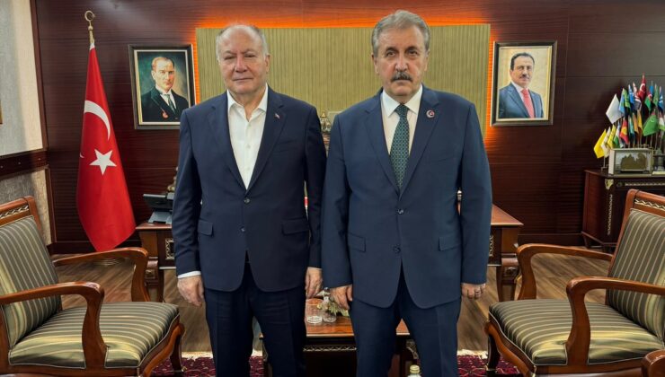 BBP Genel Başkanı Destici, Yol-İş Genel Başkanı Ağar ile Genel Merkez’de görüştü