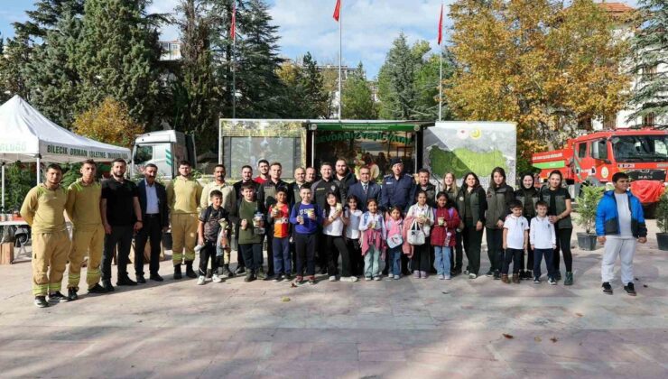Bilecik’te Orman Genel Müdürlüğü etkinliği öğrencilere doğa sevgisi kazandırdı