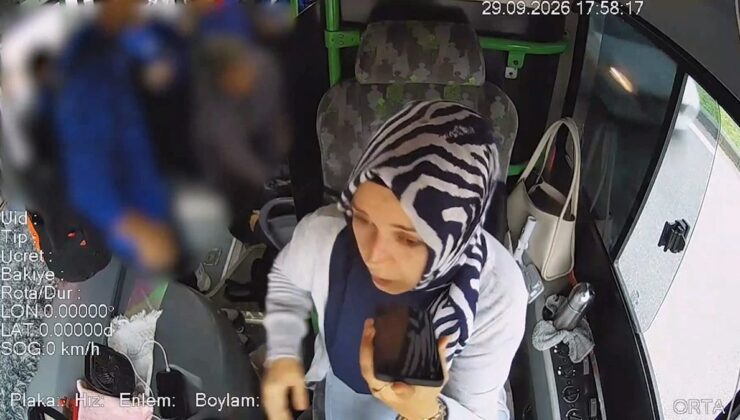 Bursa İnegöl’de otobüs şoförü Yasemin Alıç, fenalaşan yolcu için ambulans çağırdı