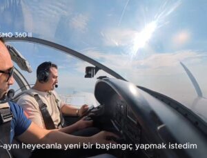 Bursa’da gökyüzünde evlilik teklifi! İki ayrı uçaktan telsizle sordu: Benimle evlenir misin?