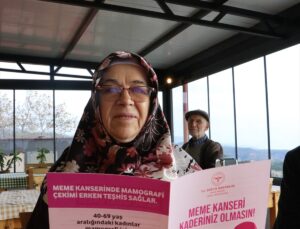 Çanakkale Ayvacık’ta Safiye Şen, 65 yaşında mobil taramada meme kanserini yendi