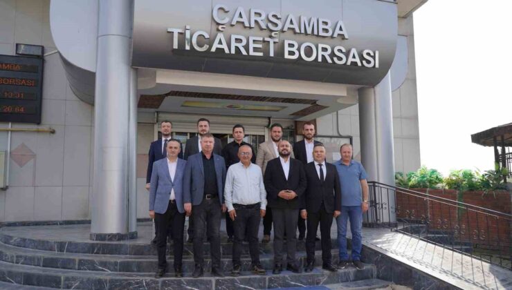 Çarşamba Tarım ve Orman Müdürlüğü, Ticaret Borsasına hayırlı olsun ziyaretinde bulundu