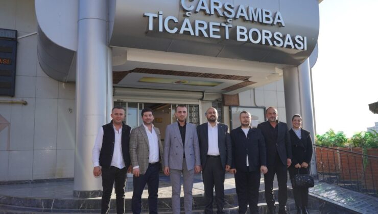 Çarşamba Ticaret Borsası Başkanı Yılmaz, ziyaretlerden memnuniyet duyduğunu söyledi