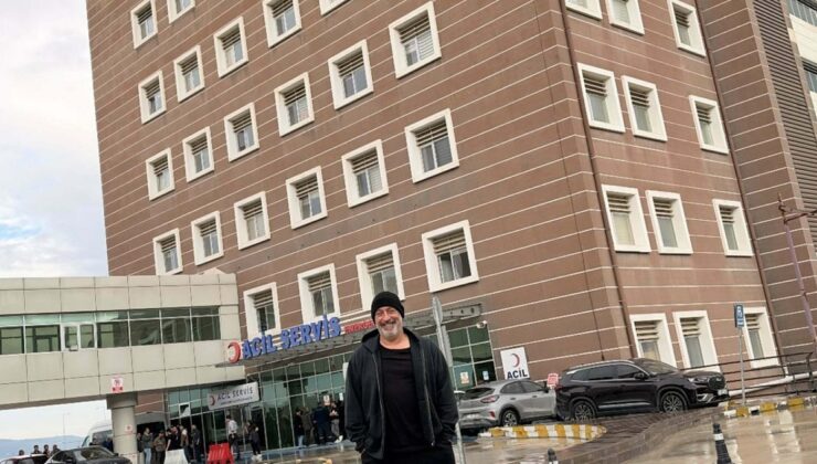 Cem Yılmaz, tedavi gördüğü ÇOMÜ Hastanesi’ne kontrole gelip fotoğraf paylaştı
