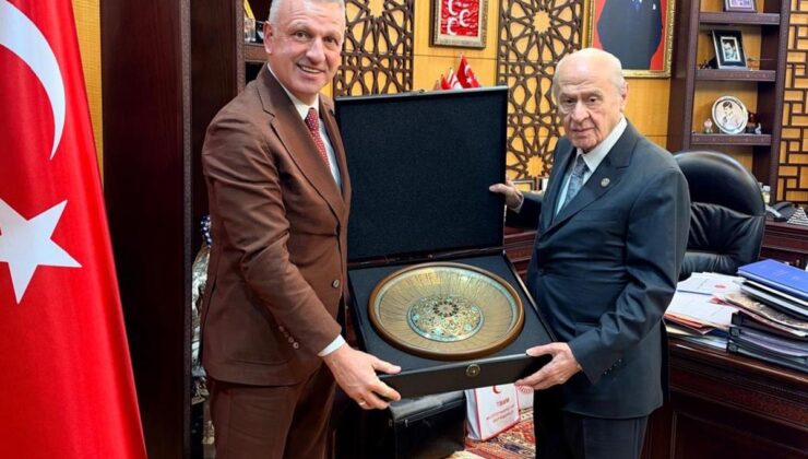 Cumhurbaşkanı Başdanışmanı Oktay Saral, MHP lideri Bahçeli’yi ziyaret etti