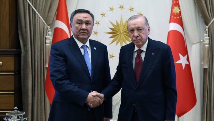 Cumhurbaşkanı Erdoğan, TDT Genel Sekreteri Ömüraliyev’i kabul etti