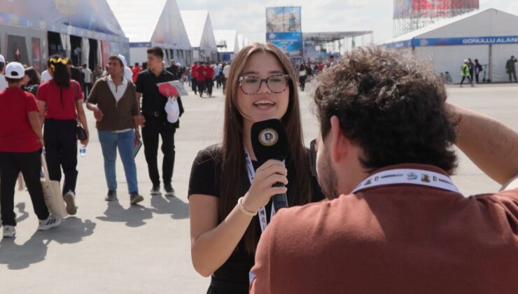 Demirören Medya Lisesi öğrencileri TEKNOFEST Şanlıurfa’da haber üretiyor