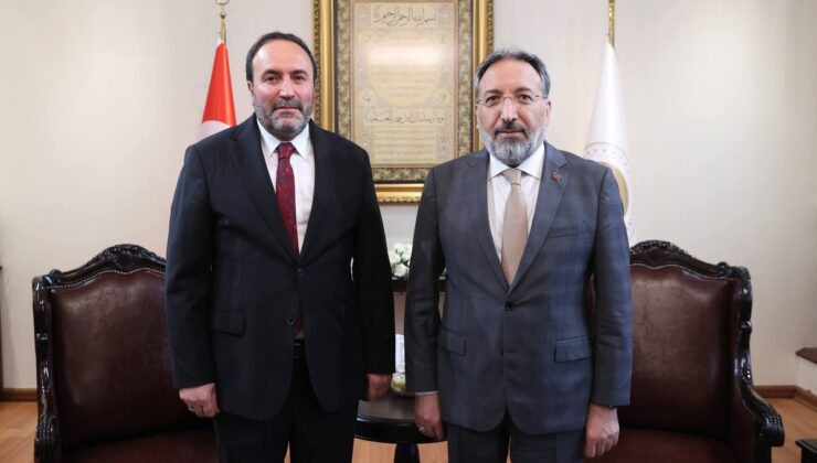 Diyanet İşleri Başkanı Arpaguş, Ağrı İl Müftüsü İlhan’ı kabul etti