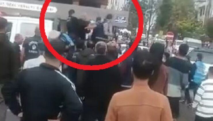 Diyarbakır Sur’da seyyar satıcı ile zabıta arasında arbede görüntülendi