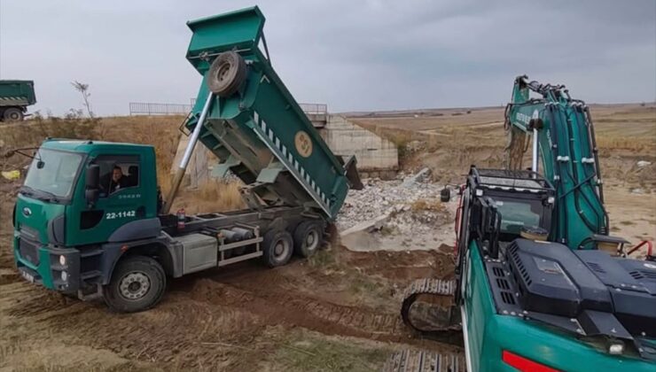 DSİ, Kırcasalih’te aşınan Tahal ve Ova köprülerinin temellerini güçlendiriyor