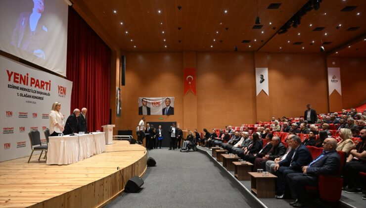 Edirne’de Yeni Parti’nin merkez ilçe başkanlığını 259 oyla Volkan Akgüngör kazandı
