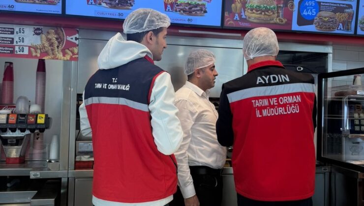 Efeler’de AVM ve otogarda gıda denetimi yapıldı, menülerde kalori kontrol edildi