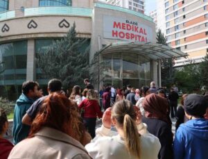 Elazığ Özel Medikal Hospital çalışanları maaş alamadıkları için protesto etti