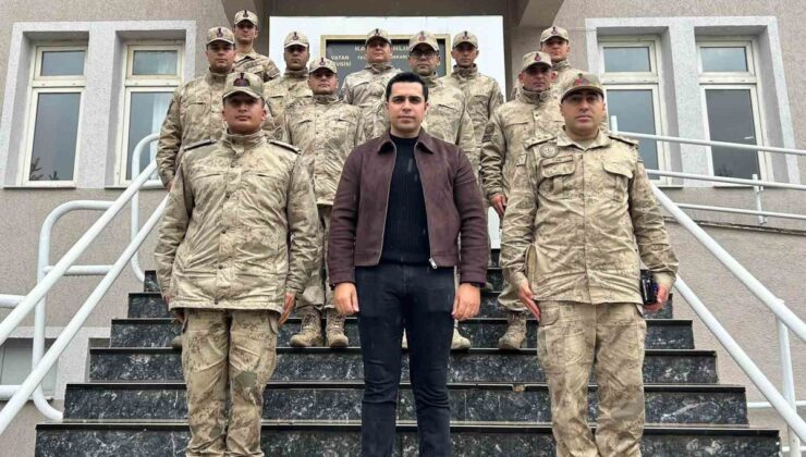 Erzincan Kemah Kaymakamı Tutay, Alp Jandarma Karakol Komutanlığını ziyaret etti
