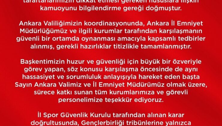 Gençlerbirliği-Amed maçında tribünlere farklı logolu Passolig kartıyla girilemeyecek
