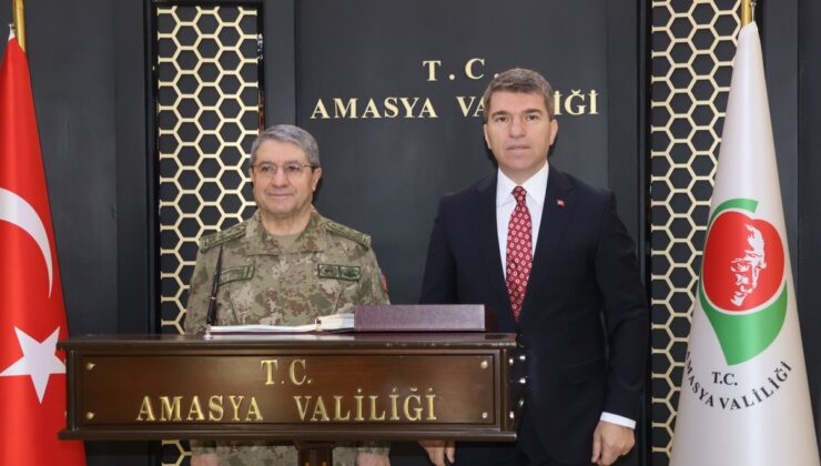 Genelkurmay Başkanı Bayraktaroğlu, Amasya Valiliği’nde Vali Bakan ile görüştü