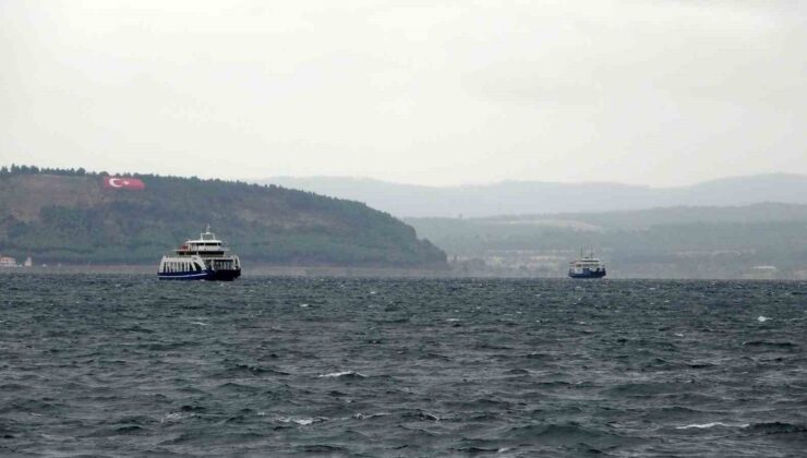 Gestaş, olumsuz hava nedeniyle Geyikli-Bozcaada hattında bazı seferleri iptal etti