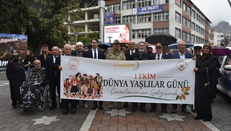 Gümüşhane’de 1 Ekim Dünya Yaşlılar Günü yürüyüşü Atatürk Parkı’nda sona erdi