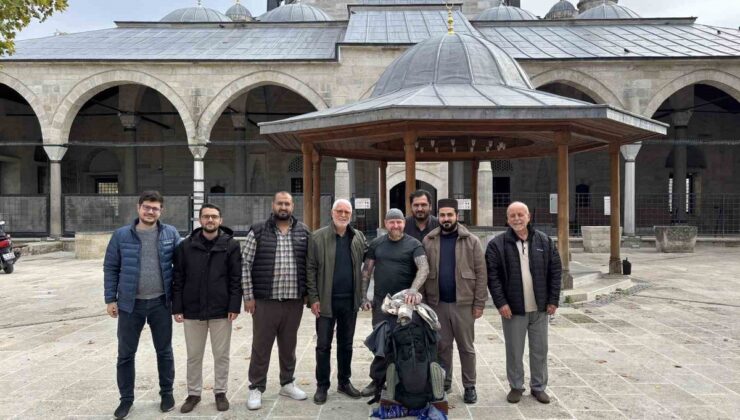 Hac için Berlin’den yürüyen Umar, 88’inci günde Kırklareli Babaeski’ye ulaştı