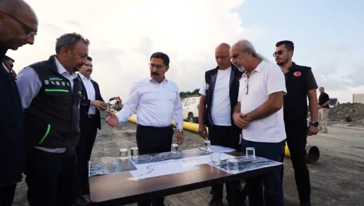 Hatay Valisi Masatlı, Koçören TOKİ’deki 7 kilometrelik yol çalışmalarını inceledi