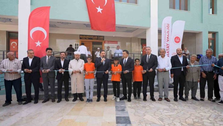 Hatay’da deprem sonrası 137’nci cami Kırıkhan’da ibadete açıldı