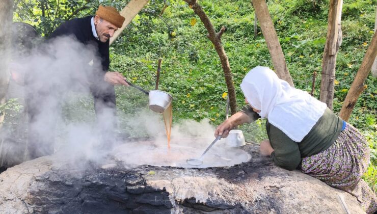 Hizan’da 13 köyde üzüm hasadı sonrası pekmez üretimi başladı