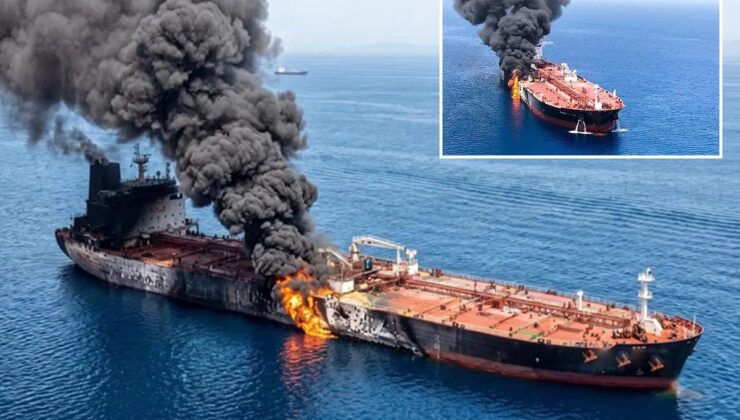 Hürmüz Boğazı’nda büyük patlama! Süper tanker deniz mayınına çarptı