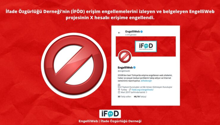 İfade Özgürlüğü Derneği’nin EngelliWeb X hesabına erişim engeli kararı verildi