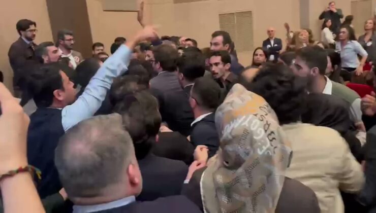 İstanbul Barosu genel kurulunda yumruklar konuştu! LGBT+ bayrağı ve ‘Kahrolsun PKK’ sloganı sonrası arbede