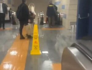 İstanbul’da sağanak, Hacıosman metro istasyonunu su altında bıraktı