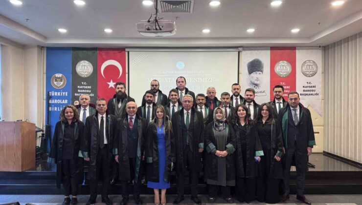 Kayseri Barosu’nda güven tazeleyen Özsoy mazbatasını programla aldı