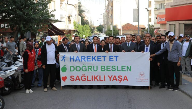 Kilis’te Dünya Yürüyüş Günü kapsamında yürüyüş düzenlendi, 10 bin adım önerildi