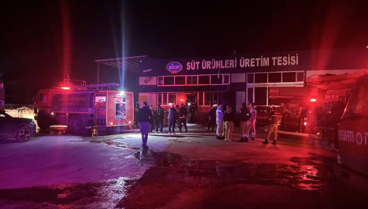 Kırklareli İnece’de süt ürünleri tesisindeki yangın söndürüldü, tesiste hasar oluştu.