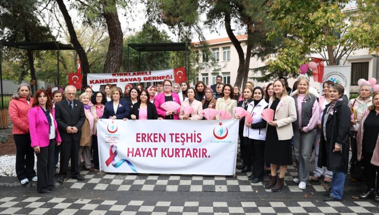 Kırklareli’nde meme kanserini yenen kadınlar erken teşhise dikkat çekti