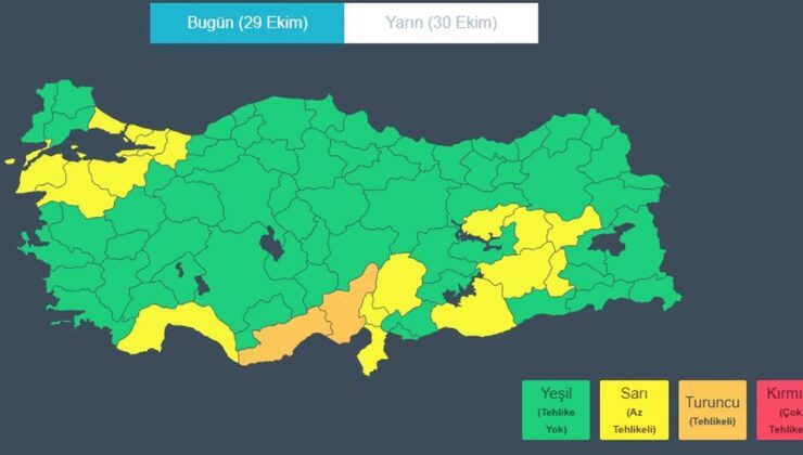 Kocaeli’de sarı kodlu hava uyarısı nedeniyle 29 Ekim fener alayı iptal edildi