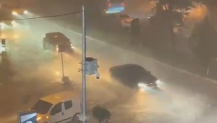 Mardin Artuklu’da sağanak ve dolu hayatı olumsuz etkiledi, iş yerlerini su bastı