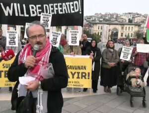“Mekke Anlaşması” Üsküdar’da protesto edildi: “Bu emperyalist projeye geçit vermeyin”
