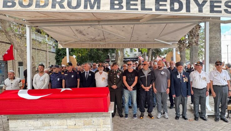 Muğla Bodrum’da KOAH tedavisi gören Kıbrıs gazisi Hüsnü Şengöz toprağa verildi