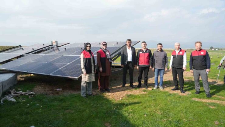Muş Kızılağaç’ta güneş enerjili sulama sistemiyle çiftçinin yakıt maliyeti sıfırlandı