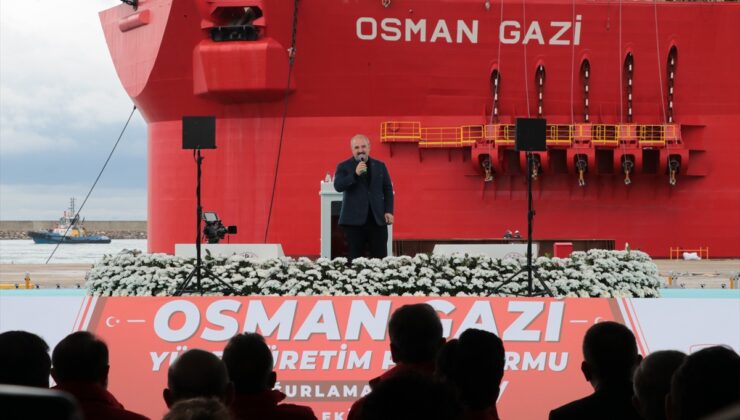 Osman Gazi platformu Sakarya Gaz Sahası’na 20 milyon metreküp hedefiyle uğurlandı