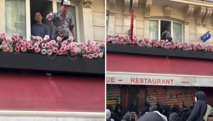 Paris’te restoran sahibinin göstericilere biber gazlı müdahalesi ters tepti