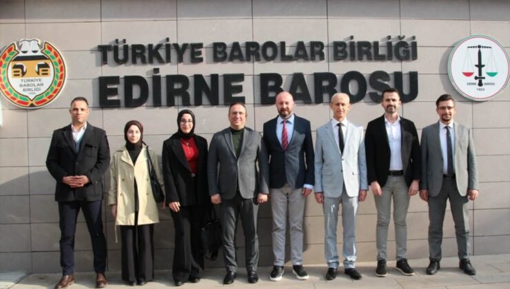 Saadet Partisi Genel Başkan Yardımcısı Tekin, Edirne Barosu Başkanını tebrik etti