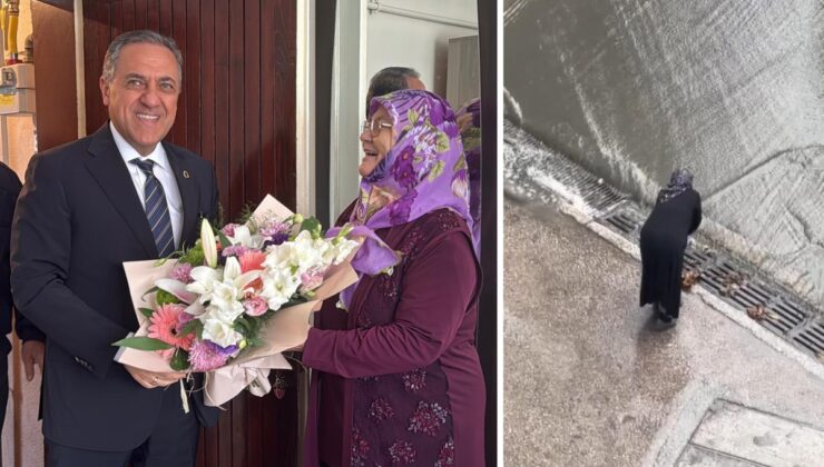 Sağanakta bastonuyla mazgalı açmıştı! Vali Usta’dan Remziye Kurşun’a anlamlı ziyaret