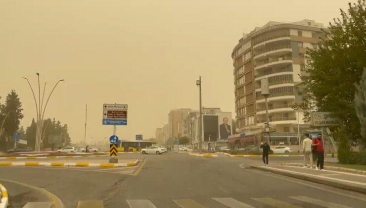 Şanlıurfa’da yoğun toz taşınımı merkez ve bazı ilçelerde görüş mesafesini düşürdü