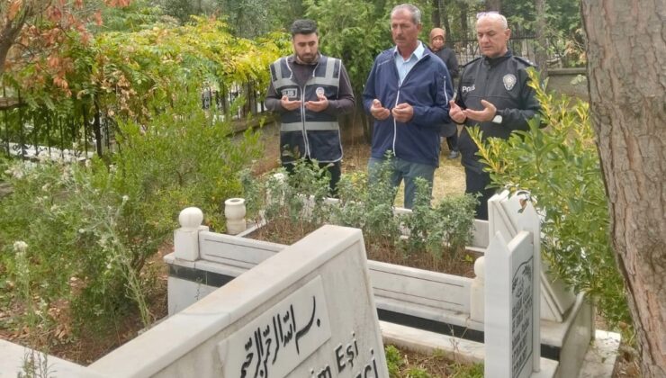 Şehit polis memuru Çiftçi mezarı başında anıldı