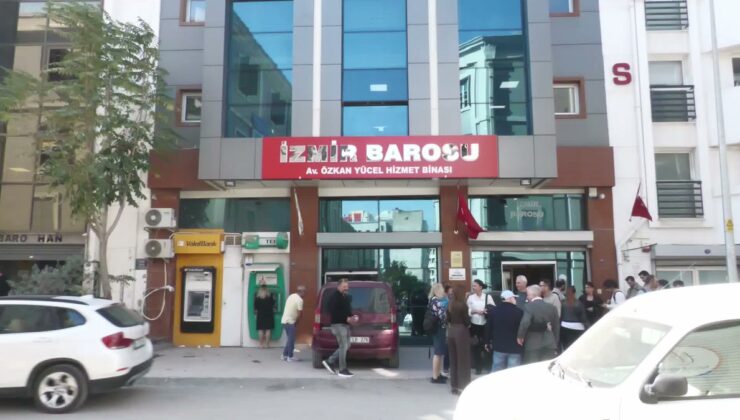 Serhat Sökmen mazbatasını alıp İzmir Barosu Başkanlığını Sefa Yılmaz’dan devraldı