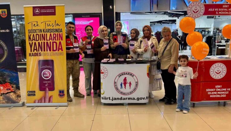 Siirt’te Dünya Şiddete Hayır Günü’nde KADES ve UYUMA bilgilendirmesi yapıldı