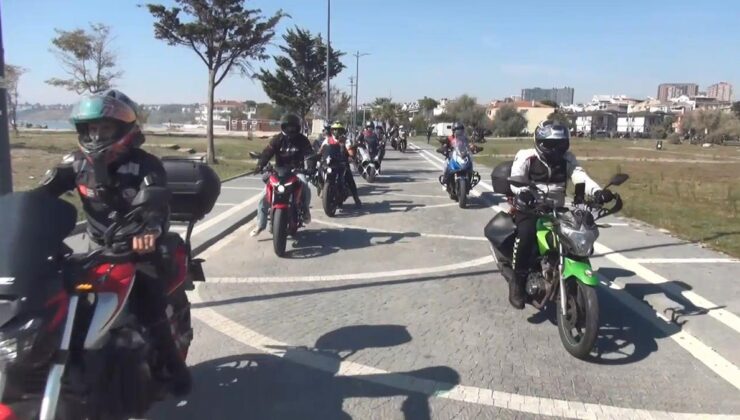 Silivri’de motosikletliler, trafik cezalarının artırılması için anma sürüşü yaptı